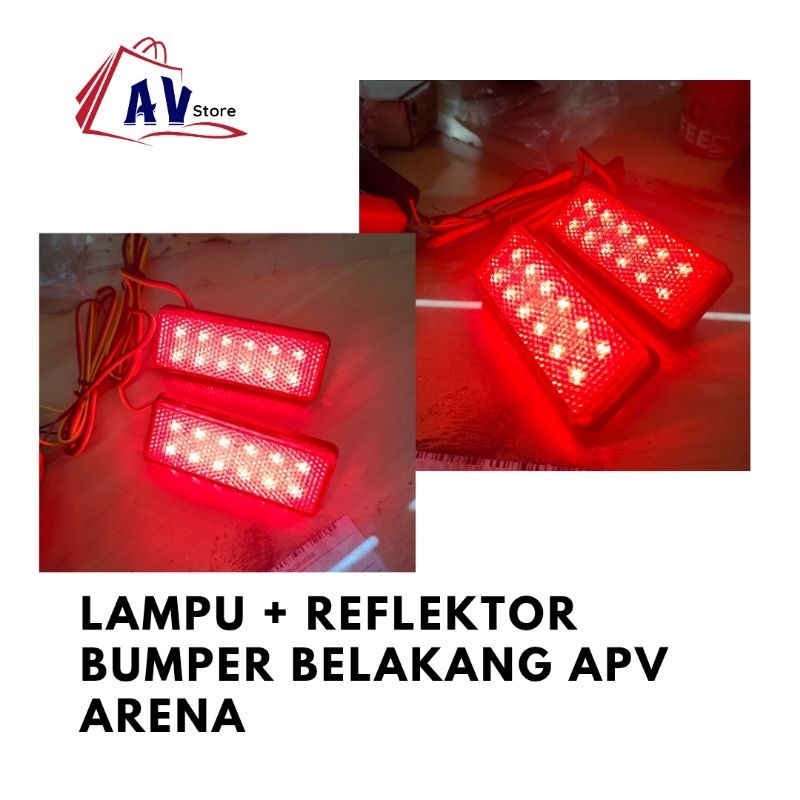 LAMPU REFLEKTOR BUMPER BELAKANG APV ARENA