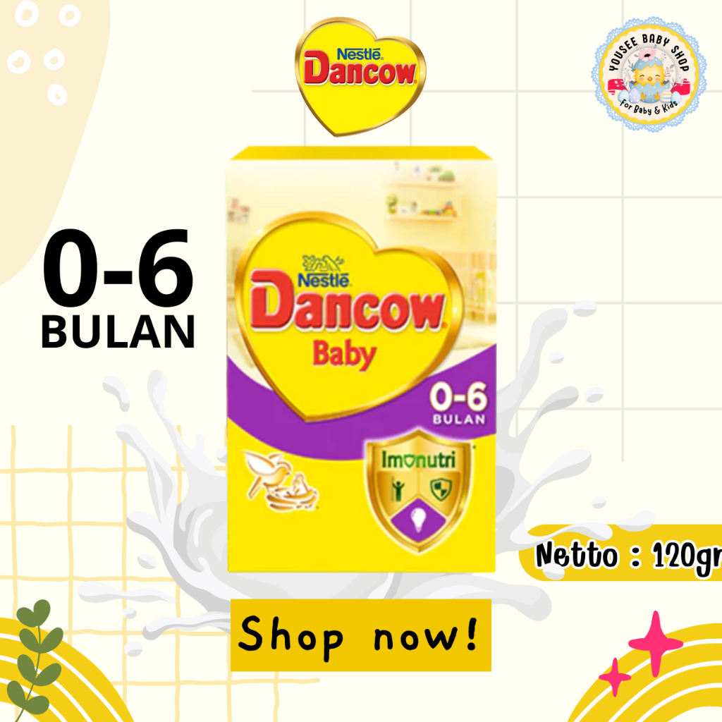 

DANCOW SUSU FORMULA BABI USIA 0-6 BULAN 120G
