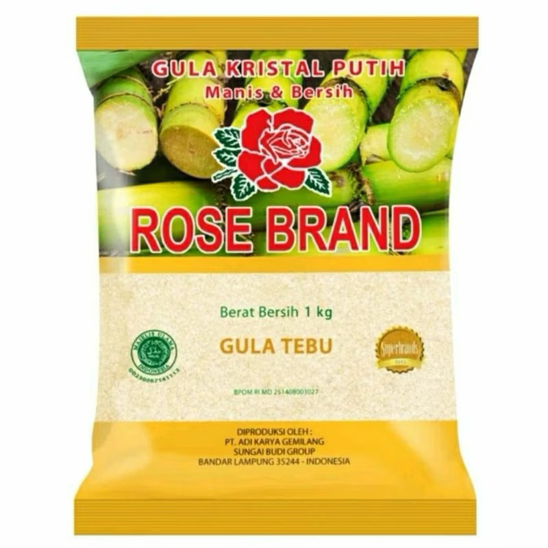 

ROSE BRAND GULA PASIR 1 kg PREMIUM KUNING
