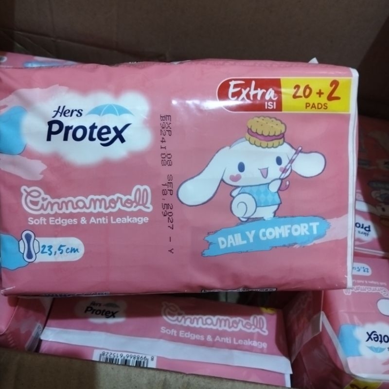 Hers protex cinnamoroll daily comfort 20+2 pads