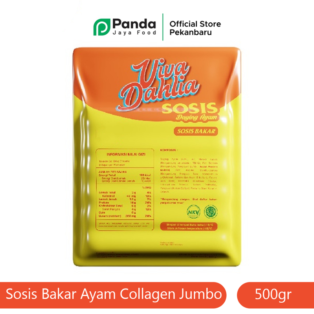 

Viva Dahlia Sosis Bakar Ayam Collagen Jumbo 500 Gr
