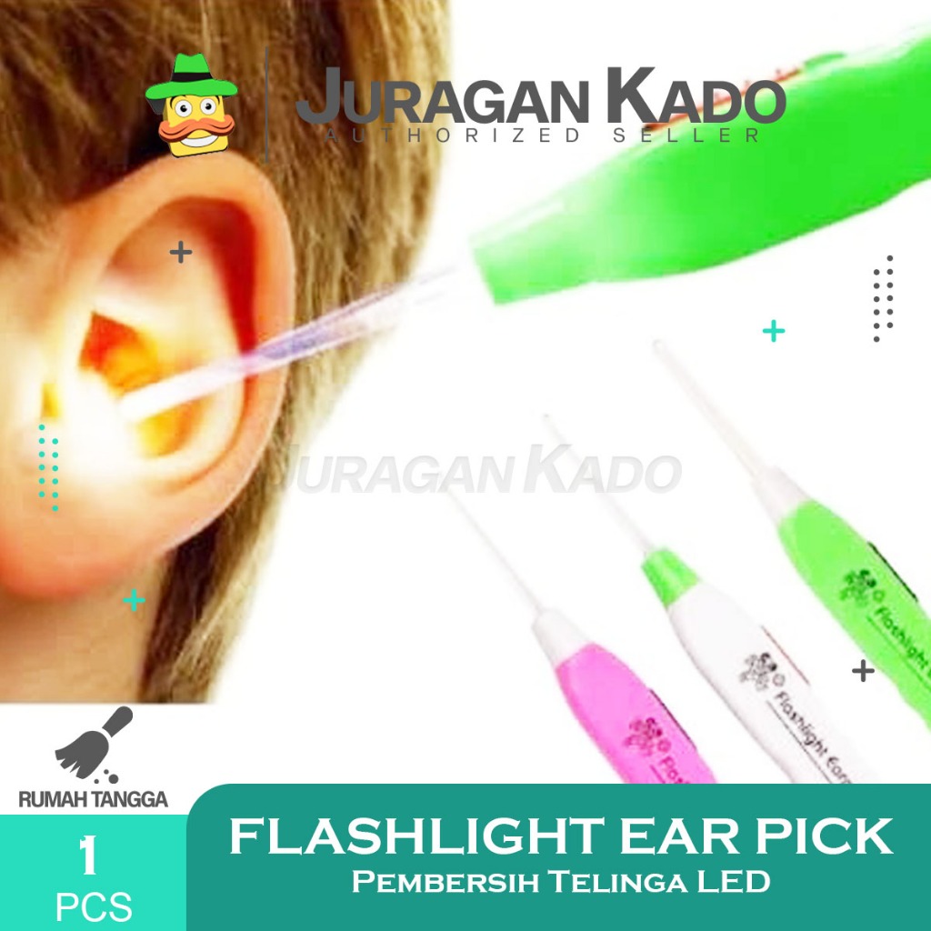 Korek Kuping Led Earpick FlashLight / Pembersih Telinga Led / Ear pick Lampu LED Flash Light
