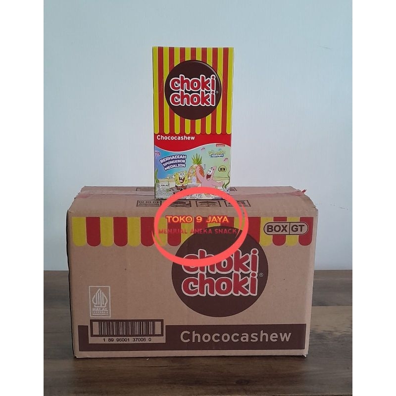 

CHOKI CHOKI CHOCOCASHEW 1 BOX ISI 20PCS