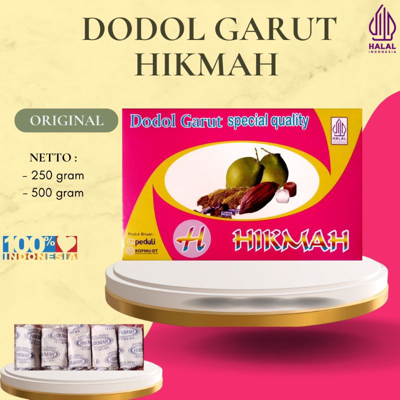 

Dodol Garut Hikmah Original (Classic) 250gr dan 500gr legit