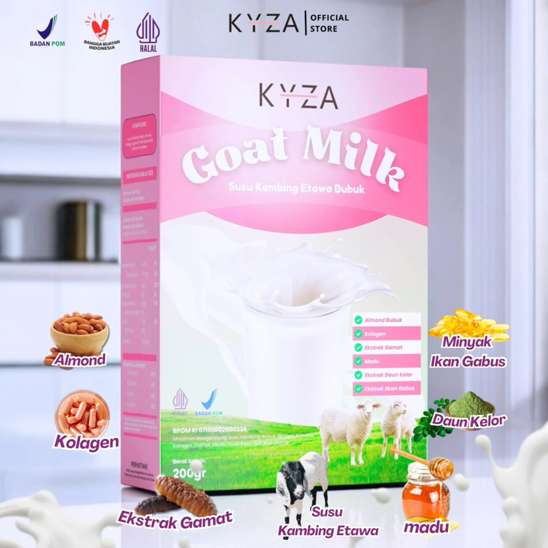 

KYZA Susu Etawa 200gr [With Collagen] Coklat / Original