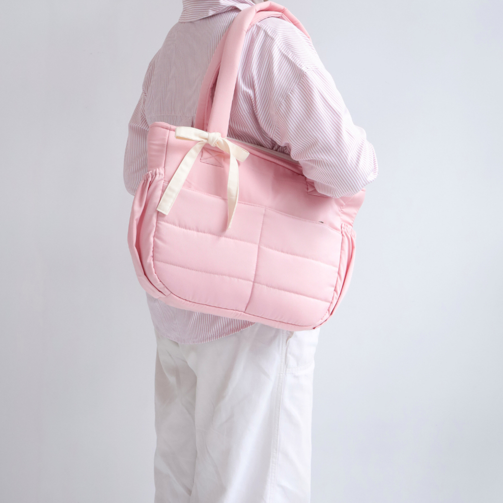 MONTELLARGE Totebag wanita laptop tas bahu kuliah multifungsi