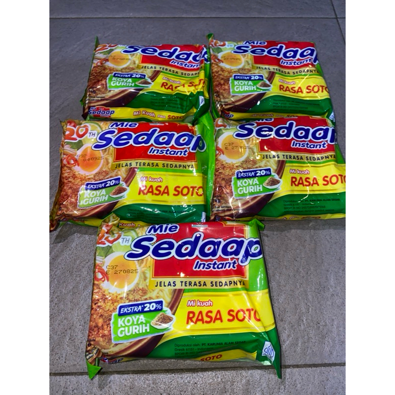 

Mie Sedap Soto 1 Pak isi 5 Pcs