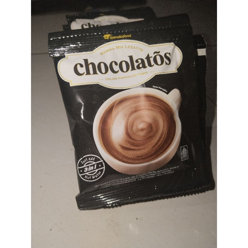 

chocolatos 1 sachet 27g italian chocolate taste minuman bubuk cokelat mamma mia lezatos