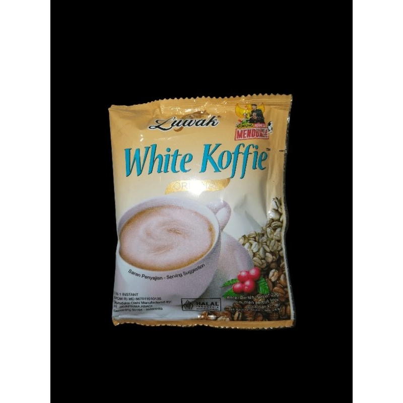 

luwak white koffie original 1 sachet 20 g minuman serbuk kopi instan