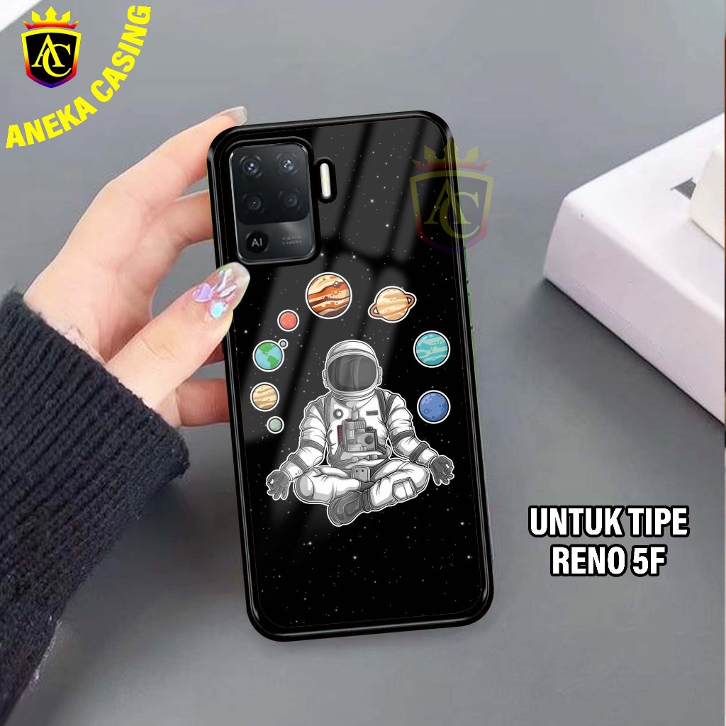 Case OPPO RENO 5F-Hardcase Glossy casing Hp OPPO RENO 5F Terbaru [Motif - ASTRONOT] - Aneka Case Men