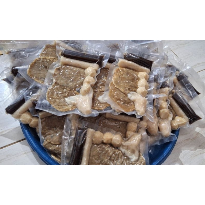 

Paket Usaha pempek palembang asli 30pack pempek campur Isi 7
