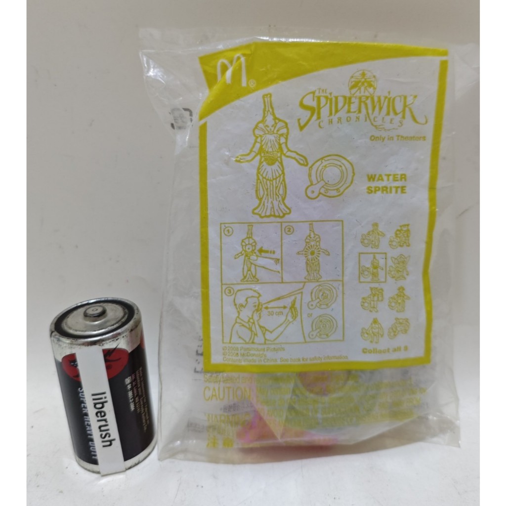 Set happy meals mcd spiderwick chronicles water sprite figure set