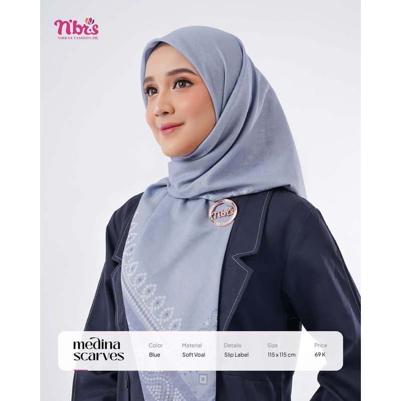Medina Scarves by Nibras-Kerudung Segi empat/hijab nibras