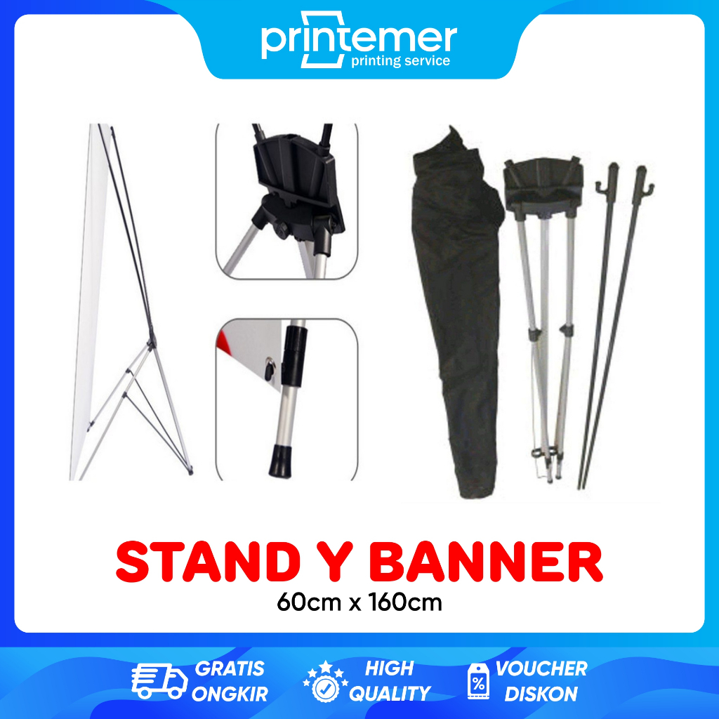 Stand Y Banner Semi Aluminium | 60cm x 160cm
