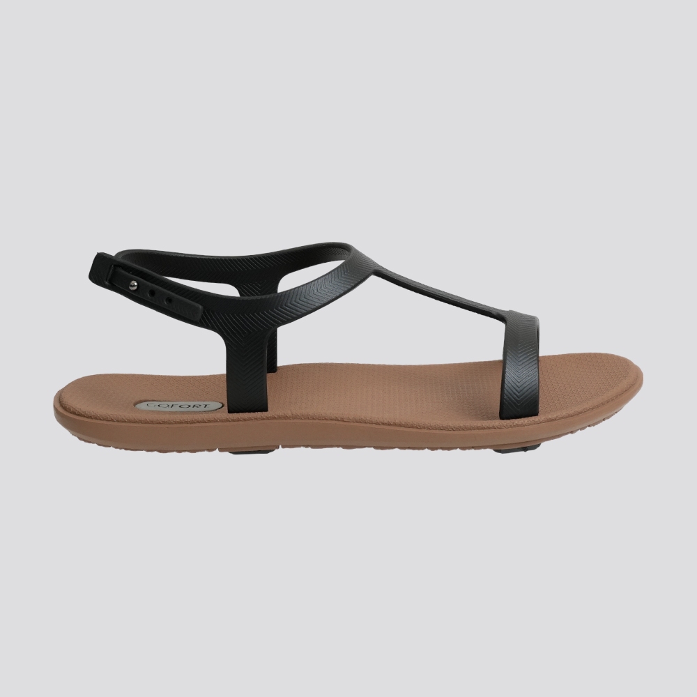 Gofort Sandal Wanita Tali Belakang Anti Slip Casual Style Traveling Karet Gofort Luna Mocca