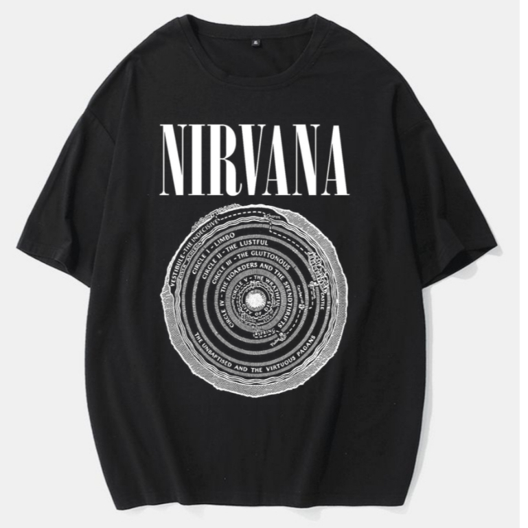 KAOS BAND NIRVANA VESTIBULE 100% KATUN