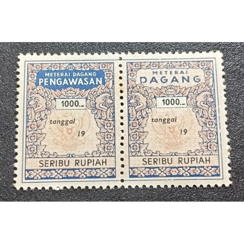 

Matrai Lawas Sepasang (2 keping) Dagang&pengawasan Nominal 1000 Rupiah Asli Original