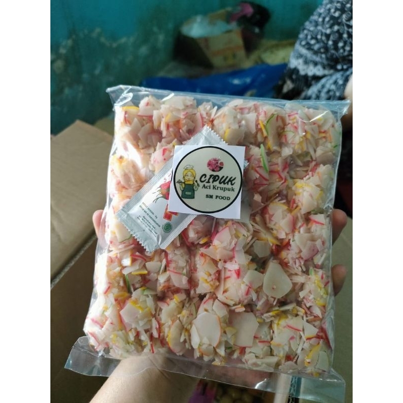 

CIPUK aci dibalut kerupuk siap goreng