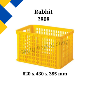 Rabbit Keranjang Container Box Industri Plastik 2808 Termurah