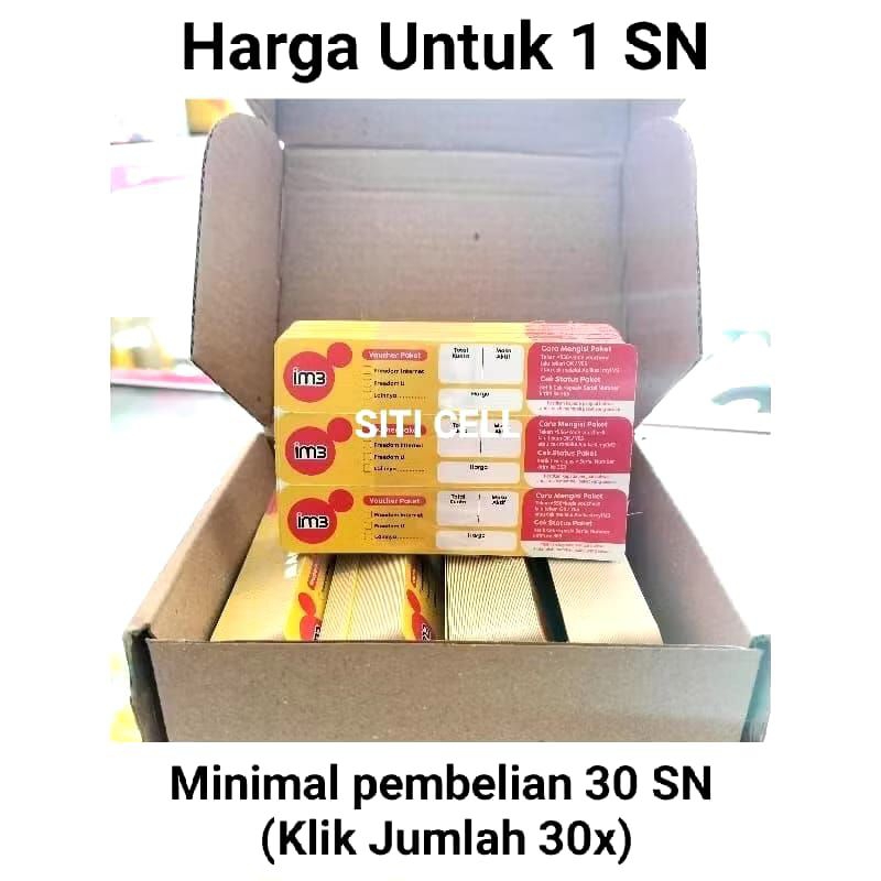 Voucher Kosong Indosat/IM3 Bahan Injek Kuota