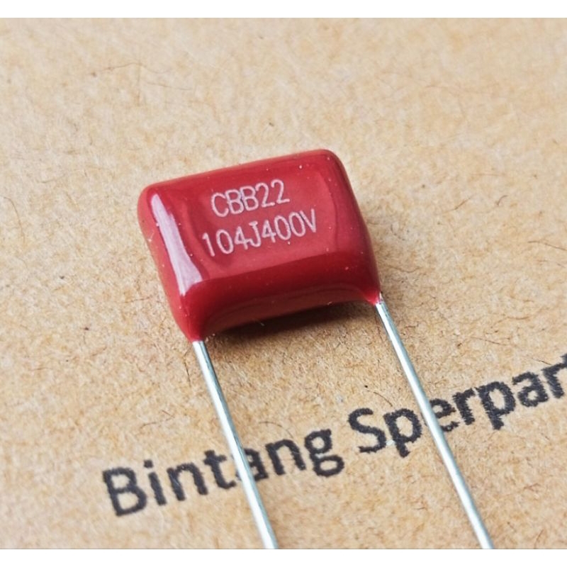 KAPASITOR MILAR 104J 400V CAPACITOR MILAR 104J 400V MILAR 104 J 400V