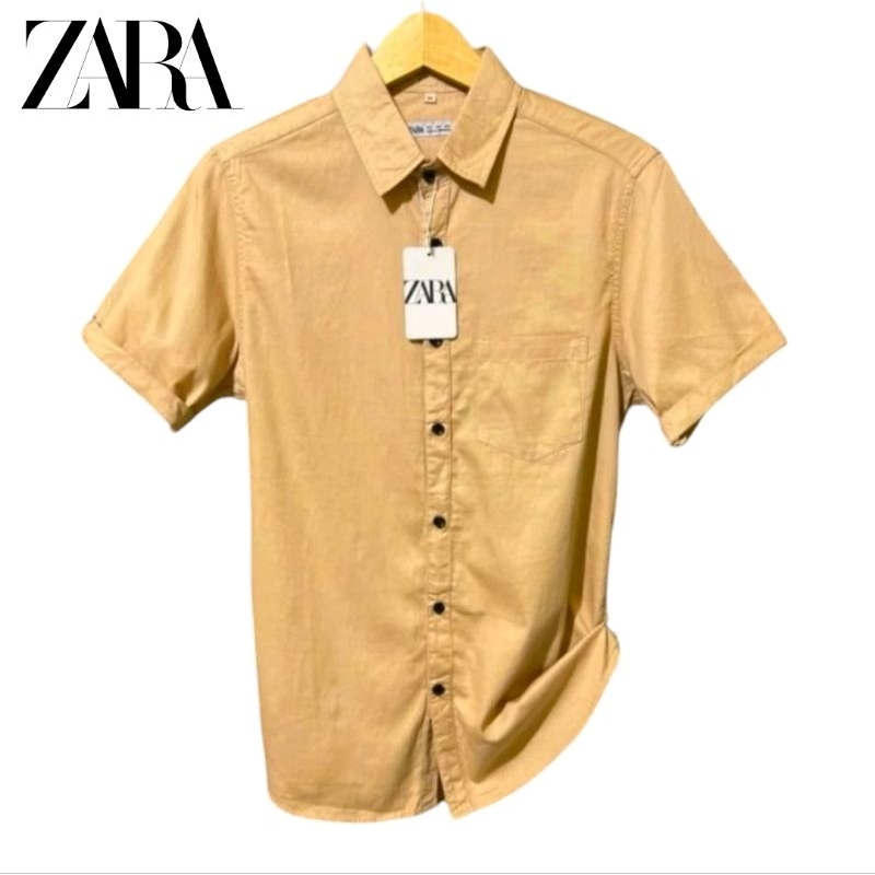 Kemeja Zara Man Lengan Pendek Slim Fit