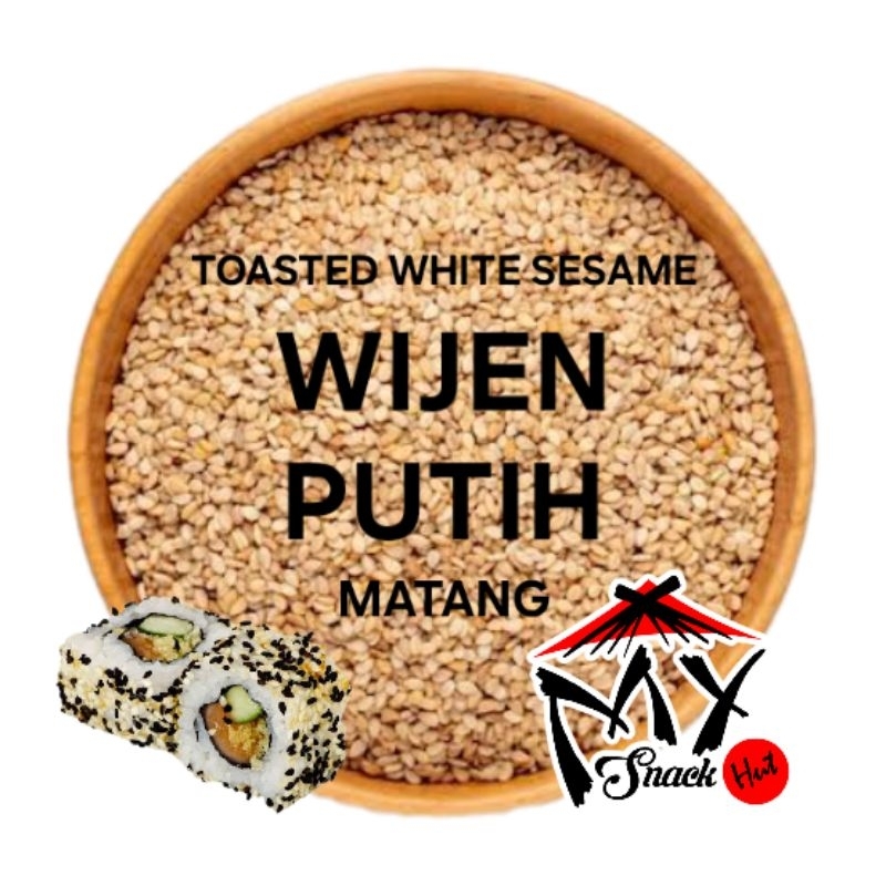 

WIJEN PUTIH MATANG 250GR ROASTED SANGRAI BOKKEUN KKAE IRI GOMA SHIRO TABURAN ONIGIRI SUSHI SALAD 白芝麻