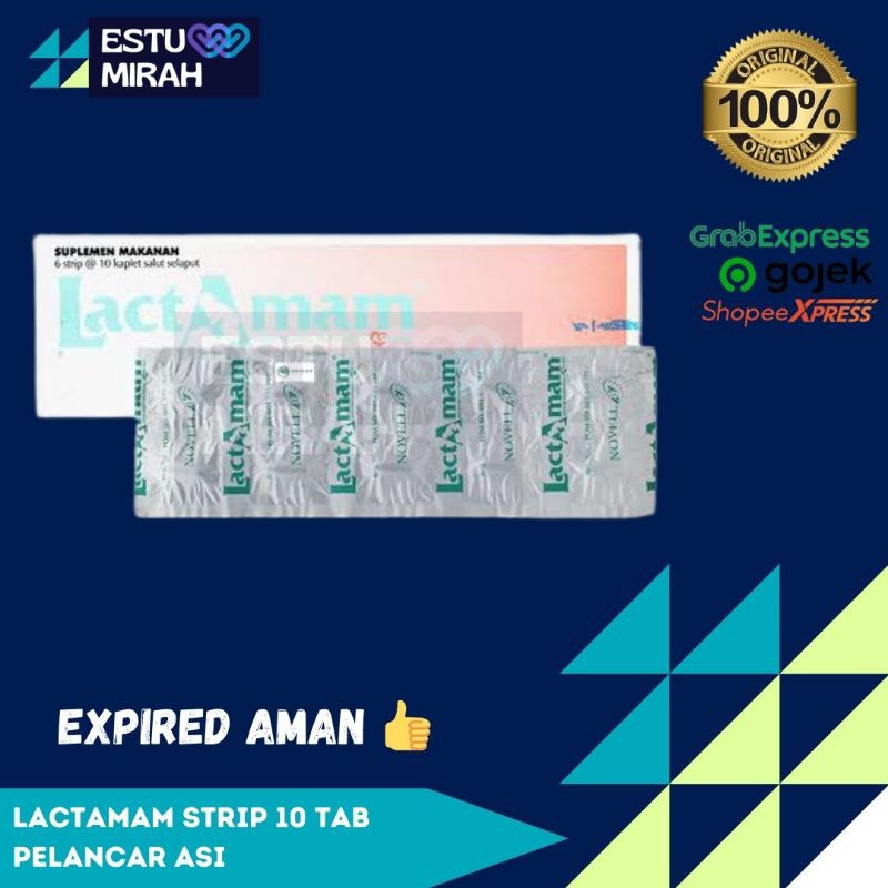 LACTAMAM TAB PELANCAR ASI 1 strip isi 10 tab