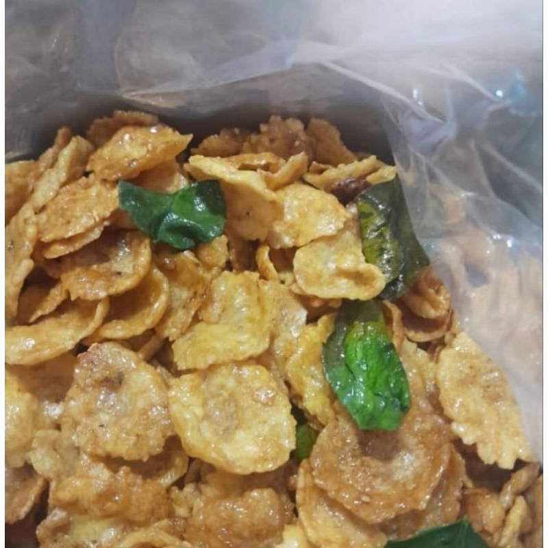 

Emping Kletuk Daun Jeruk Super 500 gram - Camilan renyah dengan aroma khas