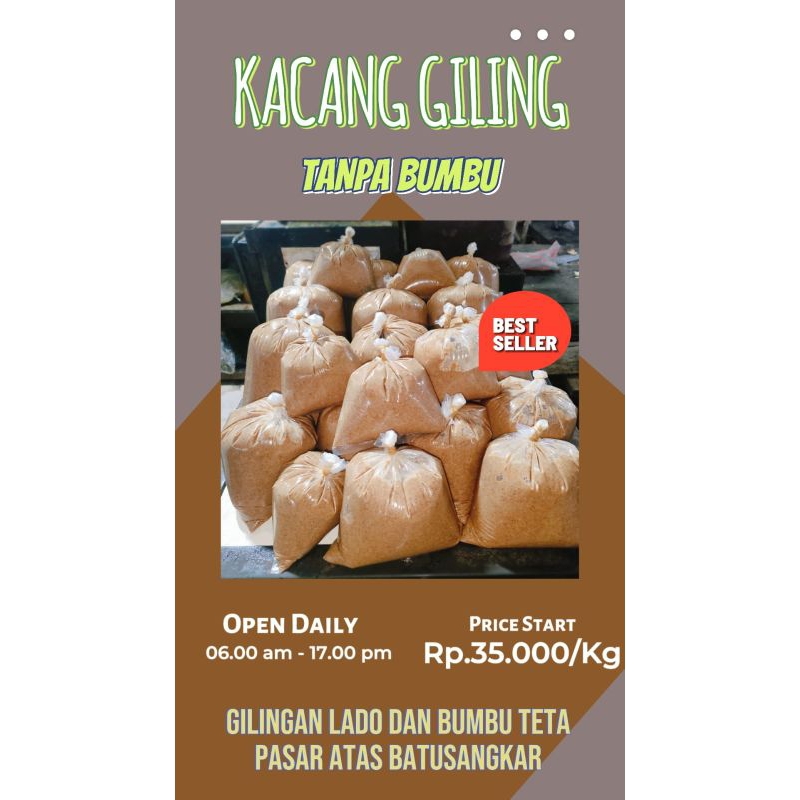 

kacang giling biasa