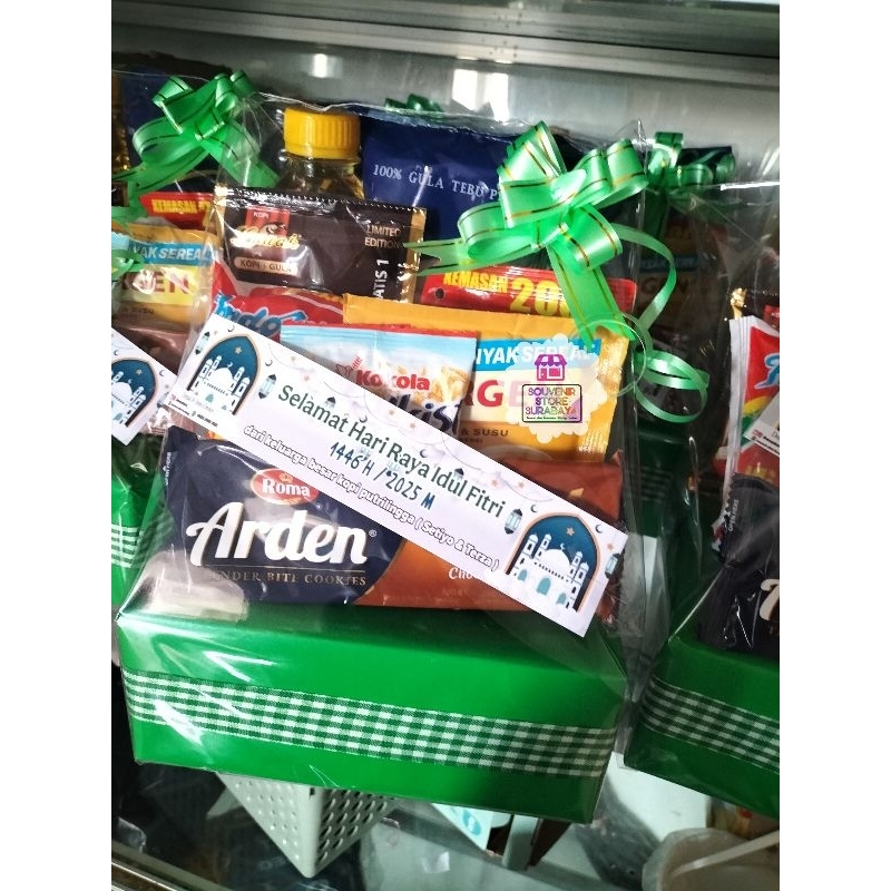 

Parcel Ramadhan Sembako Mini || Parcel Idul Fitri || Sembako bentuk parcel || Mini parcel lucu