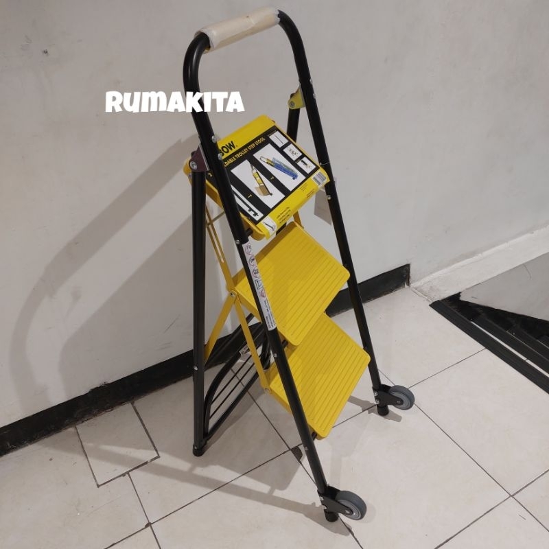 Krisbow Tangga & Troli Lipat Besi 2 In 1