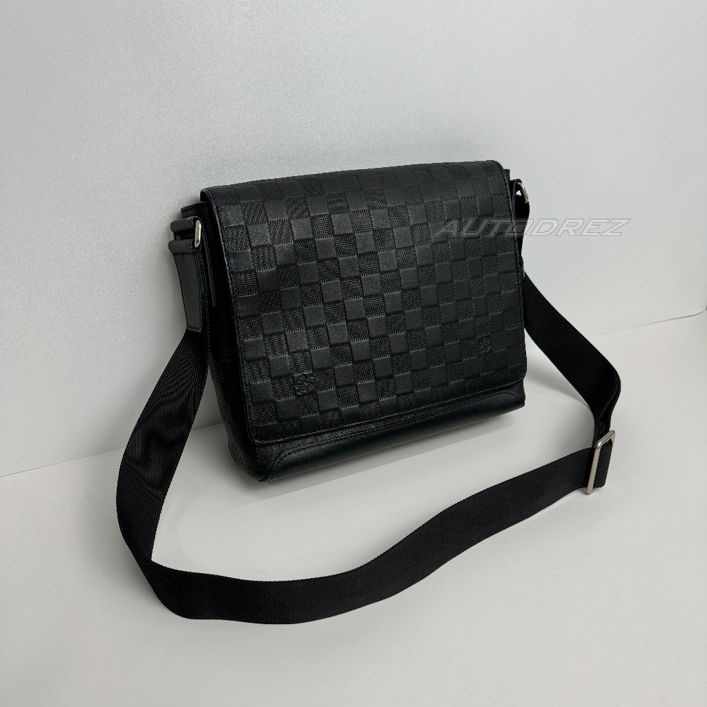 LOUIS VUITTON Tas Shoulder Bag Damier Onyx Infini Black Leather 100% Original Selempang