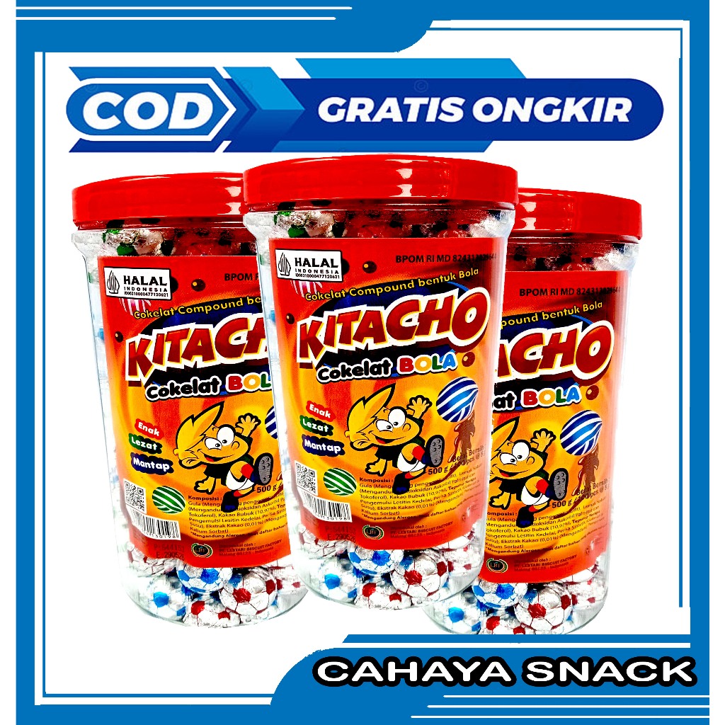 

RB KITACHO COKLAT BOLA ISI 100 PCS / netto 550 Gram