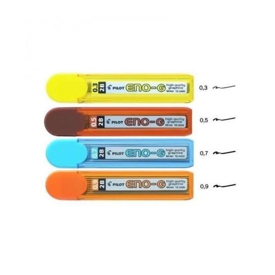 

Pencil Lead PILOT 0.3 0.5 0.7 0.9mm ENOG / Isi Pensil Mekanik