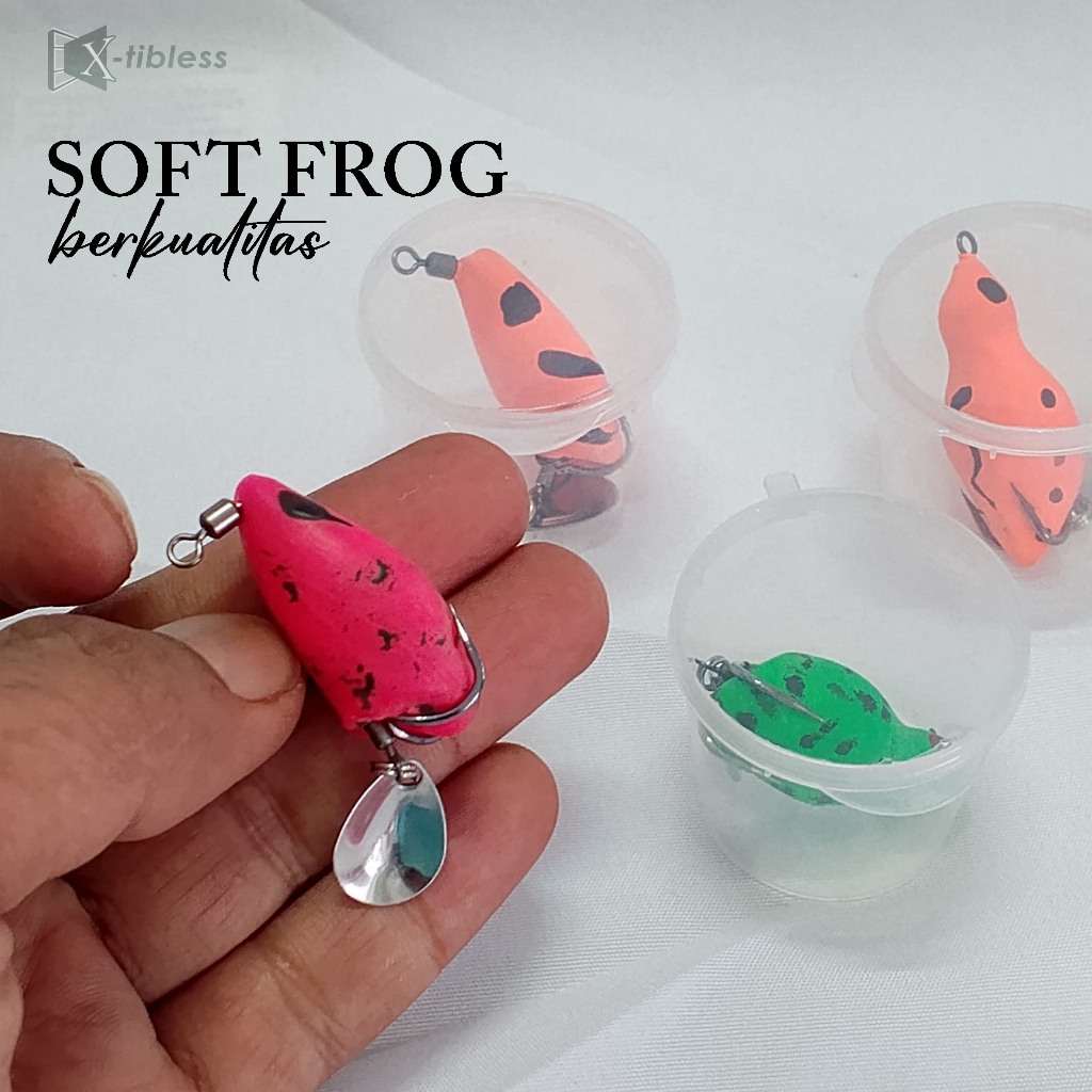 Soft frog berkualitas umpan pancing umpan casting
