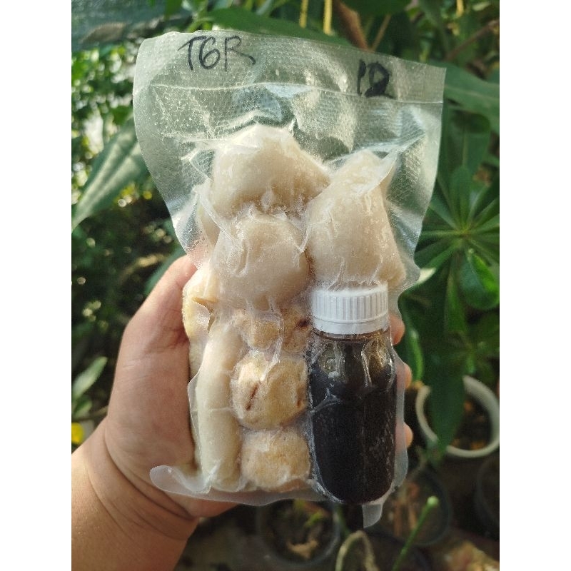 

Pempek Campur Isi 12pcs dengan Cuko Pempek Kemasan 450gram