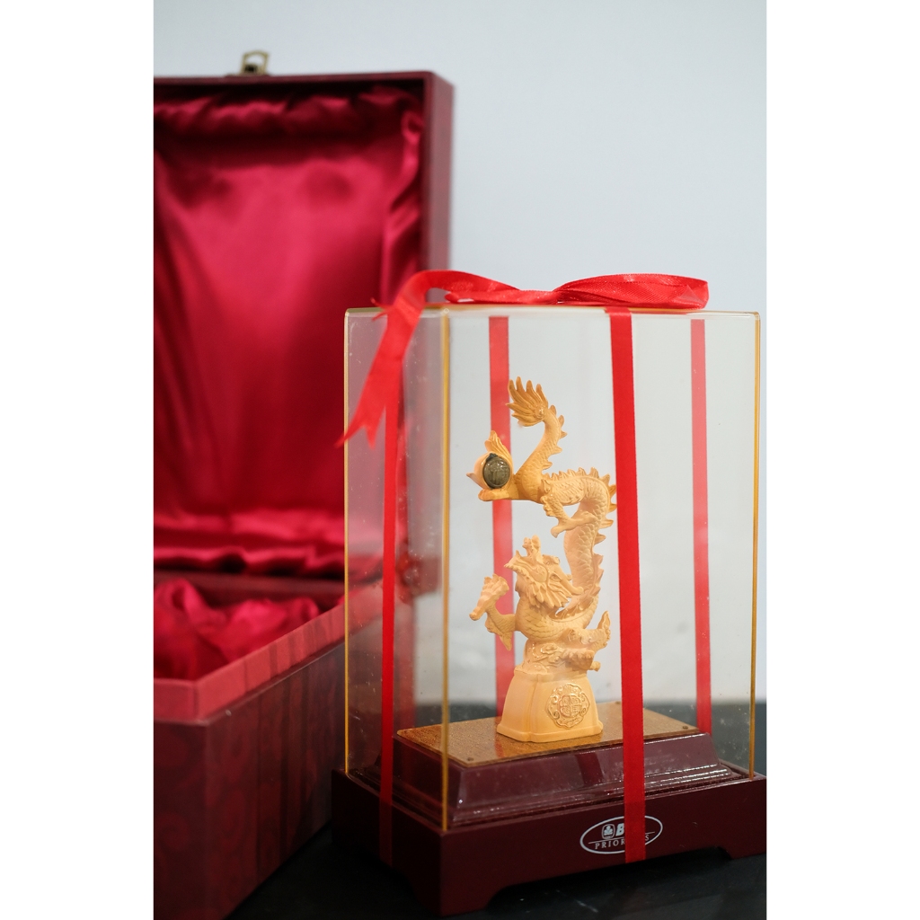 GIFT PATUNG EMAS PATUNG SHIO NAGA LAPIS EMAS GIFT IMLEK BCA PRIORITAS