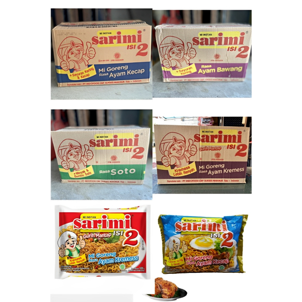 

SARIMIE MIE INSTAN ISI DUA ISI 24 PCS SEDUS 125 GR