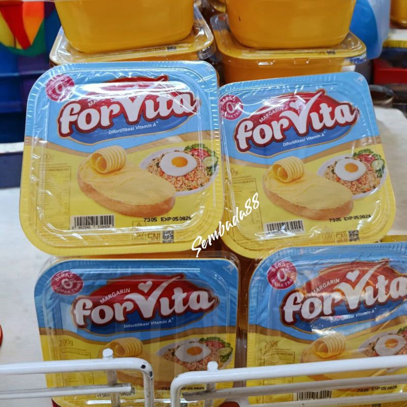 

MARGARIN FORVITA 200 GRAM CUP KEMASAN TERBARU / MENTEGA / MARGARINE