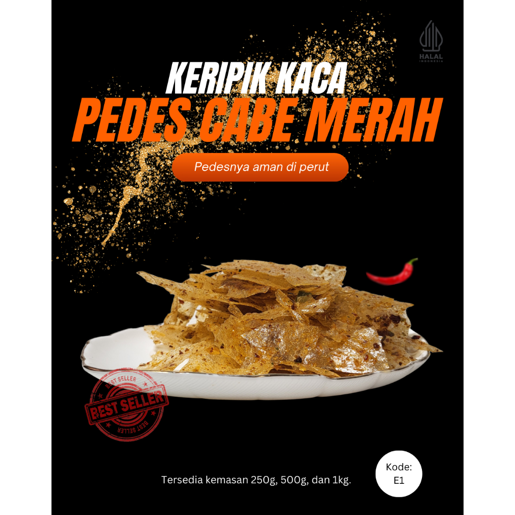 

Keripik Kaca Pedes Cabe Merah/Cabe Ijo/Original 250g - SnackTime