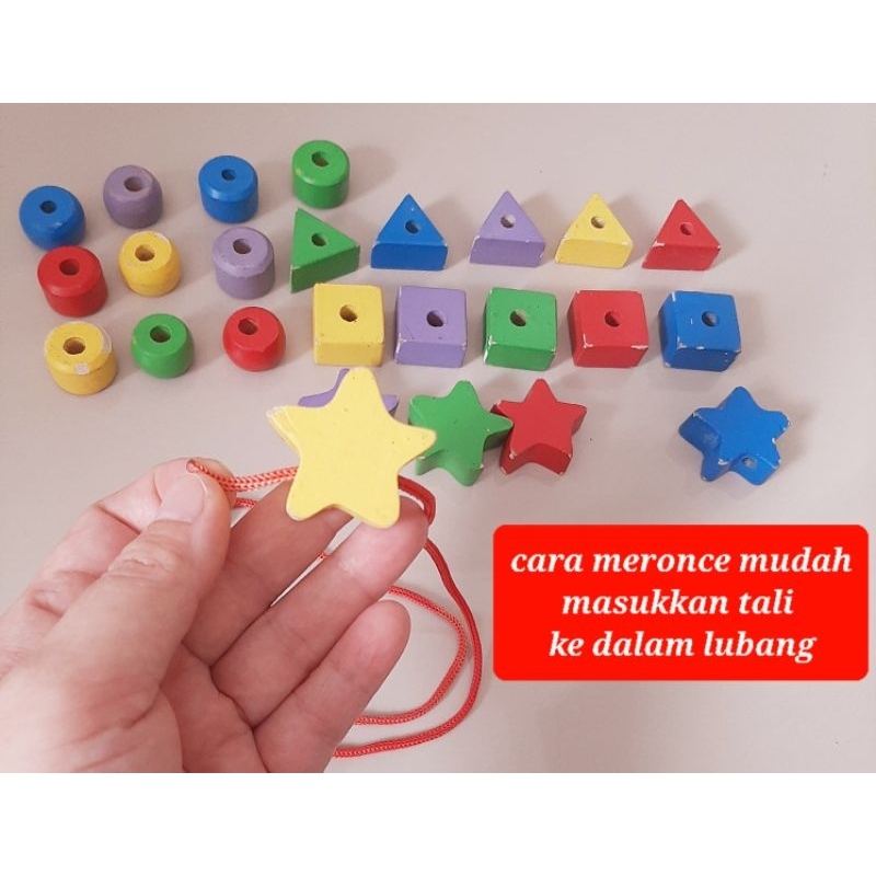 mainan meronce mainan motorik meronce mainan edukasi meronce mainan motorik halus meronce