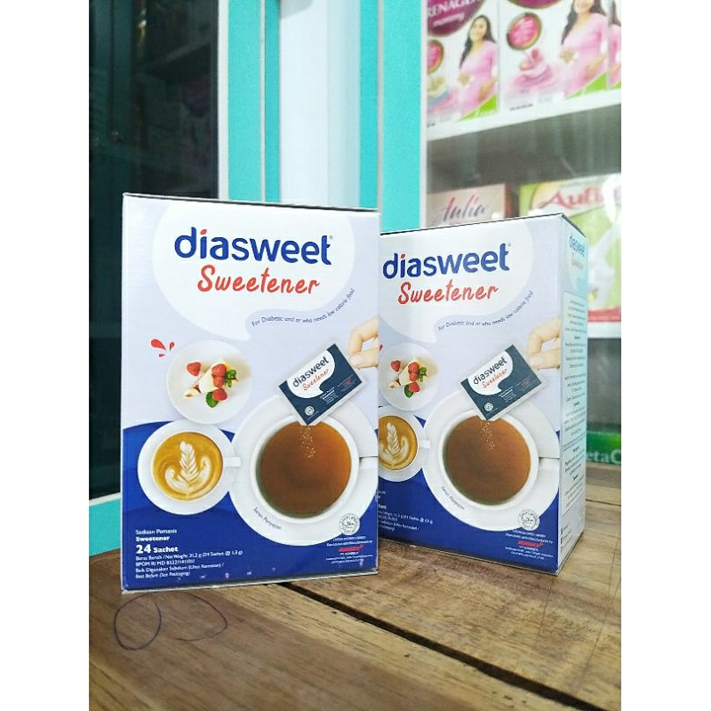 DIASWEET SWEETENER 1 BOX ISI 24 SACHET | Dia sweet