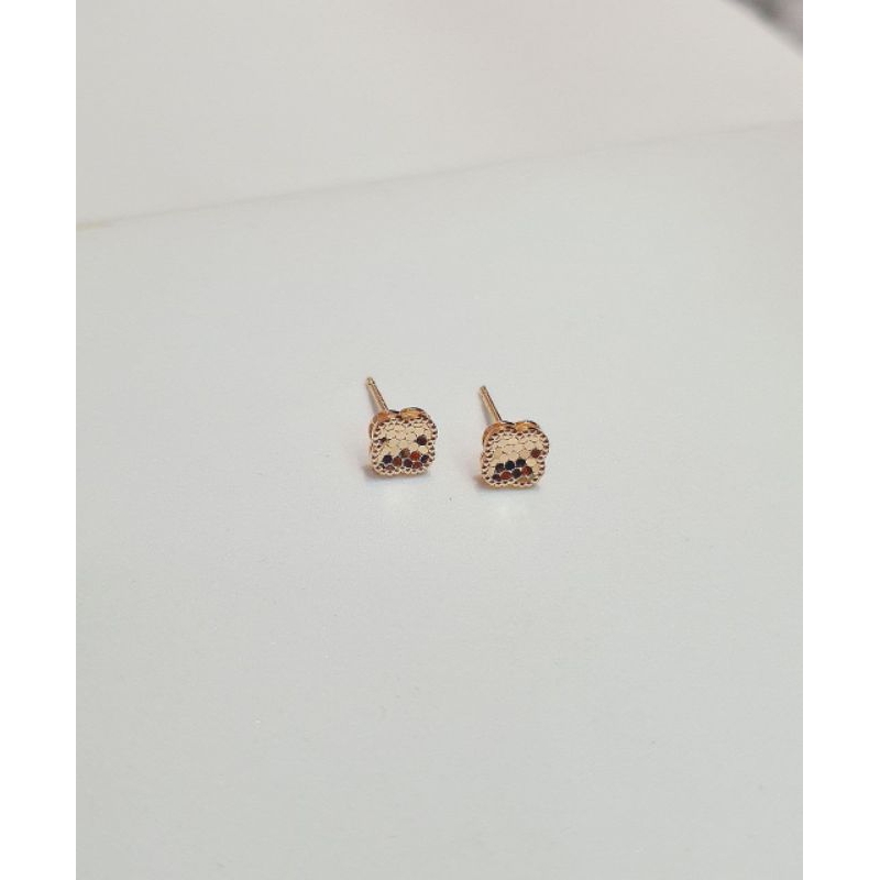 Anting Emas Giwang Clover Rosegold 0.99 Gram 17K 750