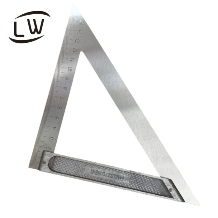 

PENGGARIS SIKU BESI TUKANG / TRIANGLE RULER - 200MM HIGH QUALITY