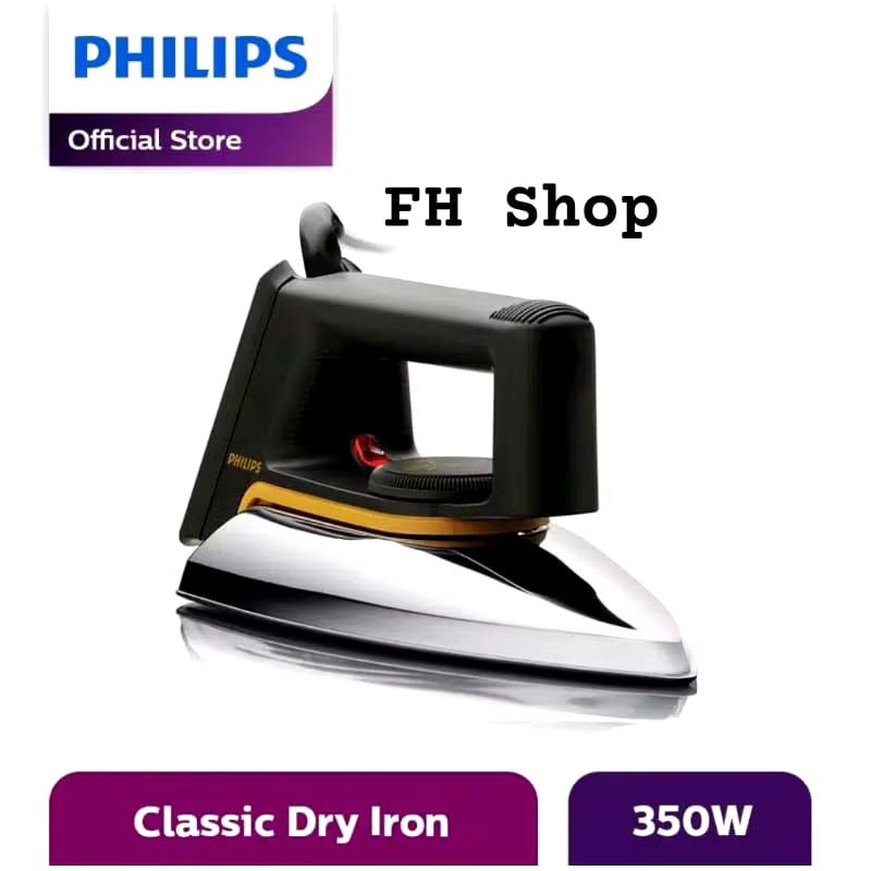 PHILIPS Dry Iron Classic HD1172 - Setrika HD 1172 Garansi Resmi BATAM