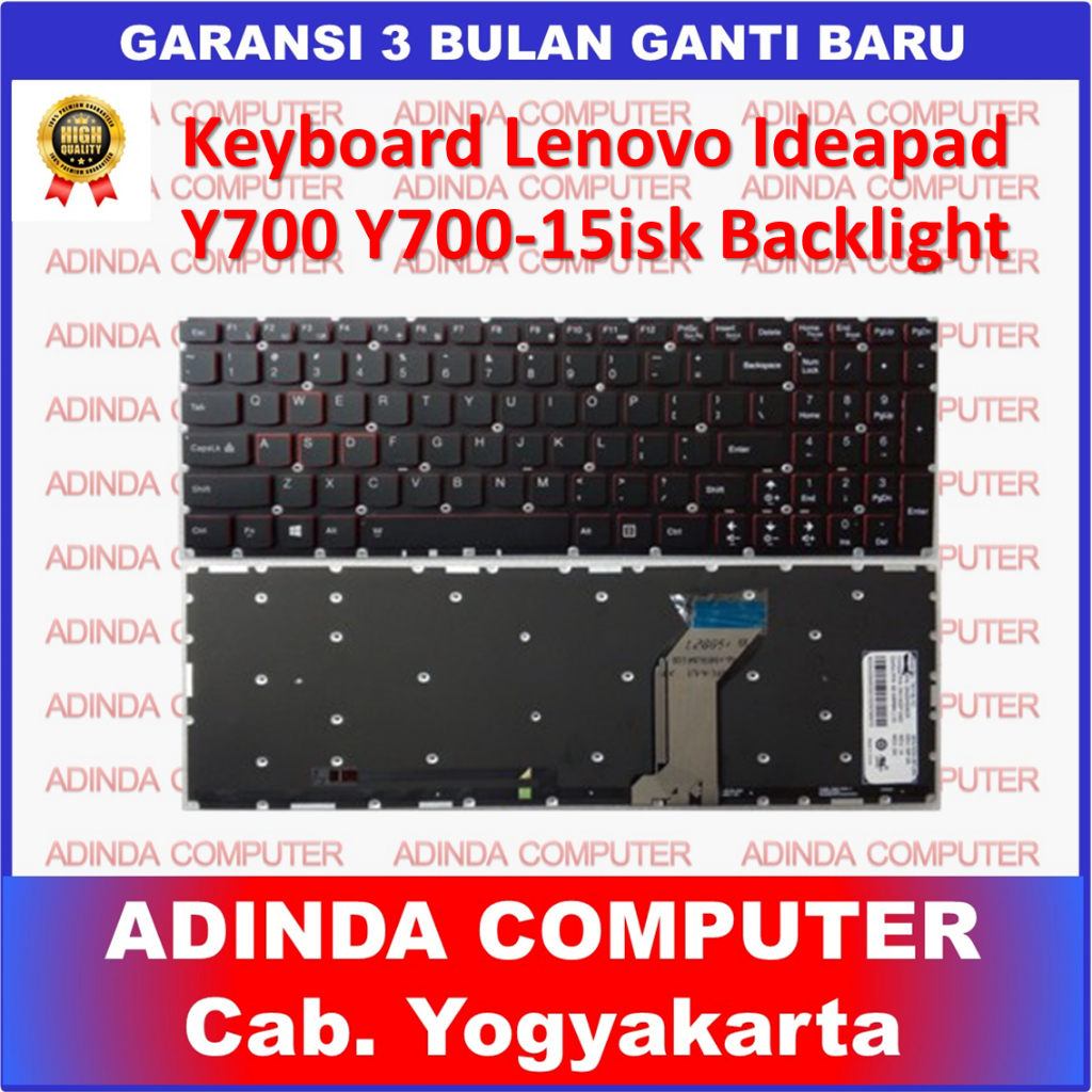 Keyboard Lenovo Ideapad Y700 Y700-15 Y700-15ACZ Y700-15ISE Y700-15ISK Y700-17ISK Backlight