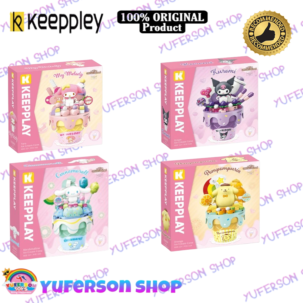 Keeppley Sanrio Marshmallow Ice Cream Cone