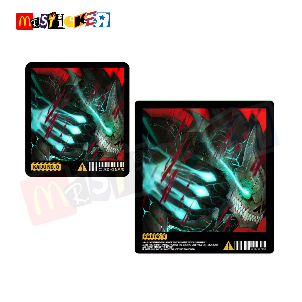 

sticker kaiju no. 8 anime graphic logo stiker