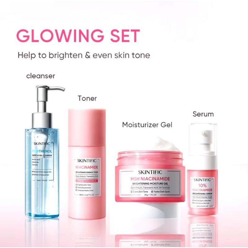 Skincare skintific paket glowingBerikut beberapa contoh nama produk skincare yang bisa Anda gunakan: